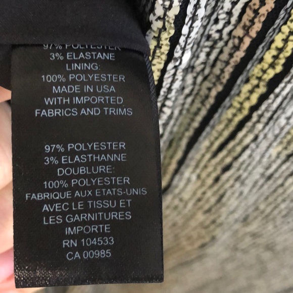 NEW! Nanette Lepore "Psychedelic" metallic sequin top with fringe hem - Picture 8 of 9